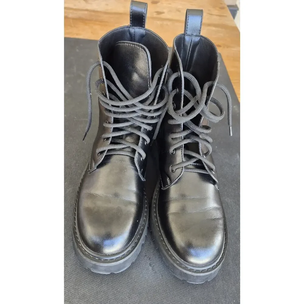 Women's Black Boots Size 38 Made In Italy